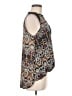 Nicole by Nicole Miller 100% Polyester Black Sleeveless Blouse Size M - photo 4