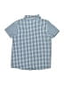 Andy & Evan Checkered-gingham Blue Short Sleeve Button-Down Shirt Size 7 - photo 2