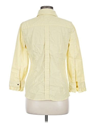 New York & Company 3/4 Sleeve Button-Down Shirt (view 2)
