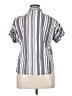Universal Thread Stripes Gray Short Sleeve Blouse Size XL - photo 2
