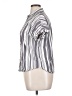 Universal Thread Stripes Gray Short Sleeve Blouse Size XL - photo 5