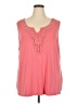 Venus Pink Sleeveless Blouse Size 2X - photo 1