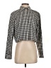 J.Crew Collection Houndstooth Black Long Sleeve Blouse Size 2 - photo 1