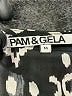 Pam & Gela 100% Silk Print Black Romper Size M - photo 4