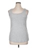 Caslon 100% Cotton Silver Tank Top Size XL - photo 1