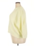 Pure Collection 100% Cotton Solid Yellow Pullover Sweater Size 18 - photo 5