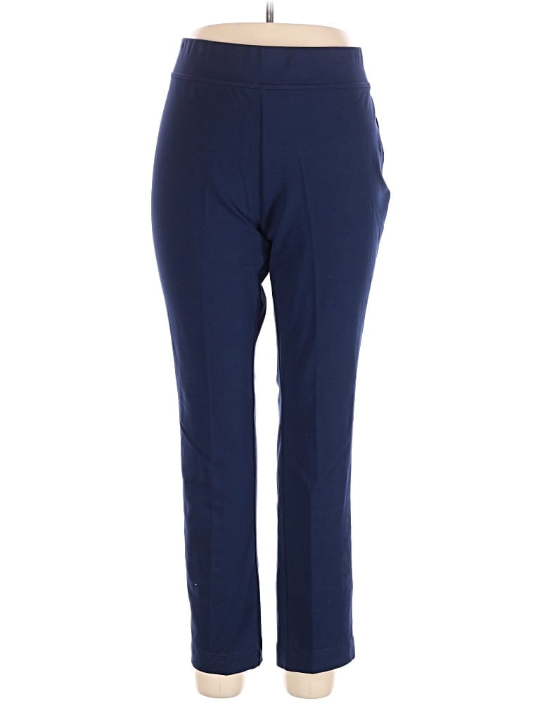Pre-owned Lands' End Casual Pants In Blue