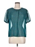 CAbi 100% Polyester Teal Short Sleeve T-Shirt Size M - photo 1
