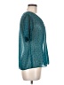 CAbi 100% Polyester Teal Short Sleeve T-Shirt Size M - photo 4