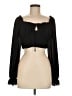 Shein 100% Polyester Black Long Sleeve Blouse Size 6 - photo 1
