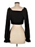 Shein 100% Polyester Black Long Sleeve Blouse Size 6 - photo 2