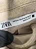 Zara 100% Polyester Tan Coat Size Sm - Med - photo 6