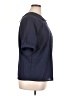 Unbranded 100% Cotton Blue Short Sleeve Blouse Size XL - photo 4