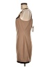 L'Agence Solid Tan Casual Dress Size 6 - photo 5