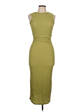 see you monday green dress Moon River Braelyn Mixed Media Midi Dress : Green – TeaElla