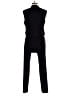 INC International Concepts Solid Black Jumpsuit Size M - photo 2