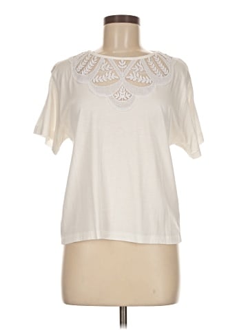 Zara W&B Collection Short Sleeve Top (view 1)