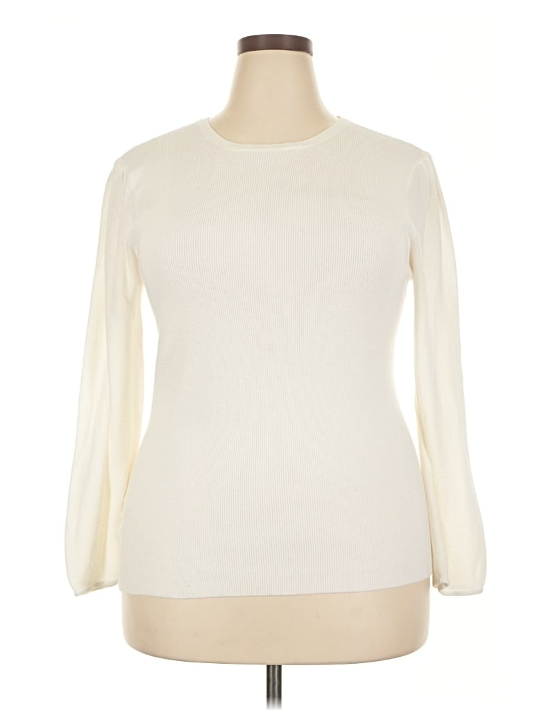 Pre-owned Ann Taylor Turtleneck Sweater In Ivory