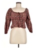 Zara Red 3/4 Sleeve Blouse Size M - photo 1