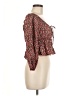 Zara Red 3/4 Sleeve Blouse Size M - photo 4