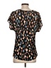Weston 100% Polyester Brown Short Sleeve Blouse Size XS - photo 2