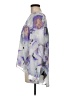 Jennifer Lopez 100% Polyester Floral Purple Long Sleeve Blouse Size M - photo 5
