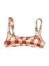Solid & Striped Argyle Red Swimsuit Top Size M - photo 2