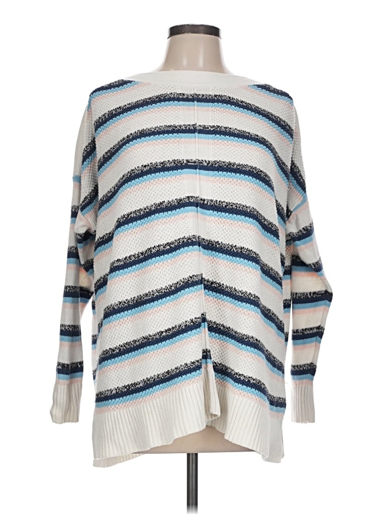 Pre-owned Ann Taylor Loft Pullover Sweater In Blue