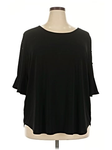 Green Envelope 3/4 Sleeve Top (view 1)