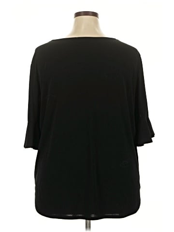 Green Envelope 3/4 Sleeve Top (view 2)
