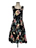Unbranded Print Black Cocktail Dress Size XS (estimated) - photo 1