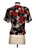 Assorted Brands Floral Black Short Sleeve Blouse Size S - photo 2