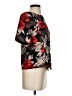 Assorted Brands Floral Black Short Sleeve Blouse Size S - photo 4