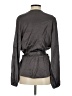Krisa 100% Viscose Gray Long Sleeve Blouse Size S - photo 2