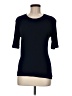 Magaschoni Blue Short Sleeve Top Size M - photo 1