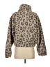Aqua 100% Polyester Animal Print Gray Faux Fur Jacket Size S - photo 2
