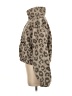 Aqua 100% Polyester Animal Print Gray Faux Fur Jacket Size S - photo 5