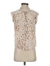 Lovestitch Ivory Sleeveless Button-Down Shirt Size S - photo 1