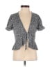 Juniper Blu Black Short Sleeve Blouse Size XS - photo 1