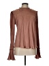 Blu Pepper Brown Long Sleeve Blouse Size L - photo 1