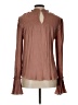 Blu Pepper Brown Long Sleeve Blouse Size L - photo 2