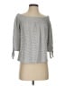 Lucky Brand Gray 3/4 Sleeve Top Size S - photo 1