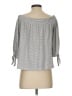 Lucky Brand Gray 3/4 Sleeve Top Size S - photo 2