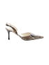 Claudia Ciuti Animal Print Ivory Brown Heels Size 9 - photo 1