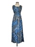 Notations 100% Rayon Print Blue Casual Dress Size S (petite) - photo 1
