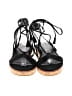 FRYE 100% Leather Solid Black Sandals Size 7 - photo 2