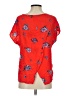 Splendid 100% Rayon Red Short Sleeve Blouse Size S - photo 2