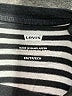 Levi's 100% Cotton Stripes Ivory Short Sleeve Turtleneck Size XS - photo 7