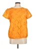 Ann Taylor Orange Short Sleeve Blouse Size M - photo 1