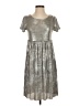 Piazza Italia Metallic Silver Cocktail Dress Size S - photo 1
